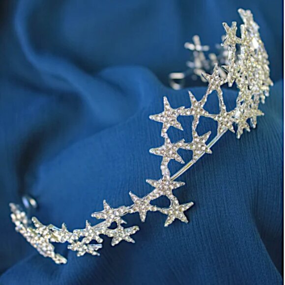 NEW~ Anthropologie Serefina Sparkly Celestial Special Occasion Tiara